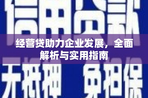 兰溪经营贷助力企业发展，全面解析与实用指南