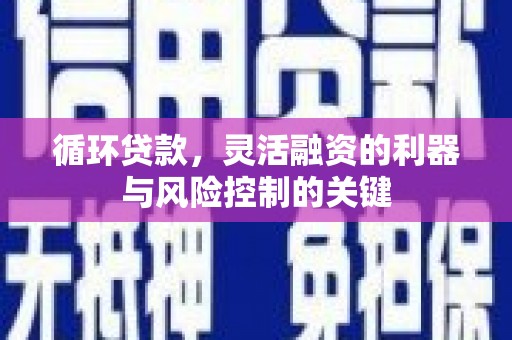 兰溪循环贷款，灵活融资的利器与风险控制的关键
