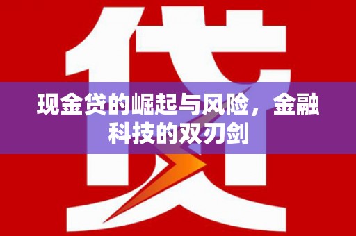 兰溪现金贷的崛起与风险，金融科技的双刃剑