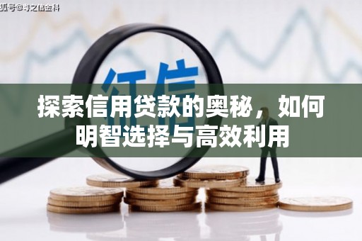兰溪探索信用贷款的奥秘，如何明智选择与高效利用